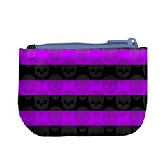 Purple Goth Skulls  Mini Coin Purse from ArtsNow.com Back