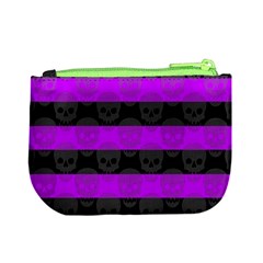 Purple Goth Skulls  Mini Coin Purse from ArtsNow.com Back