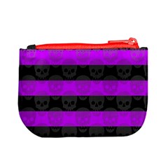 Purple Goth Skulls  Mini Coin Purse from ArtsNow.com Back