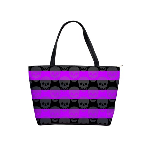 Purple Goth Skulls  Classic Shoulder Handbag from ArtsNow.com Front