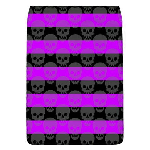 Purple Goth Skulls  Removable Flap Cover (Large) from ArtsNow.com Front