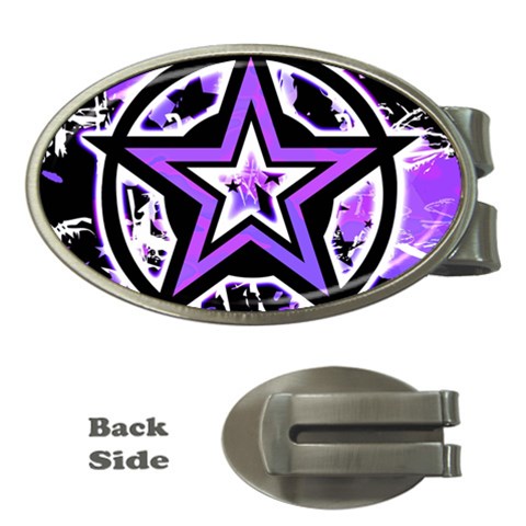 Purple Star Money Clip (Oval) from ArtsNow.com Front