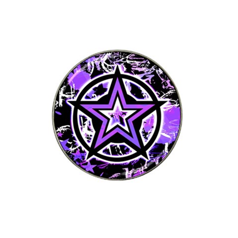 Purple Star Hat Clip Ball Marker (10 pack) from ArtsNow.com Front