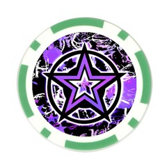 Purple Star Poker Chip Card Guard from ArtsNow.com Back