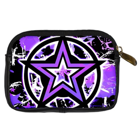 Purple Star Digital Camera Leather Case from ArtsNow.com Back