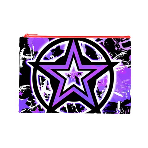 Purple Star Cosmetic Bag (Large) from ArtsNow.com Front