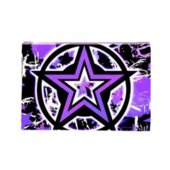 Purple Star Cosmetic Bag (Large) from ArtsNow.com Front