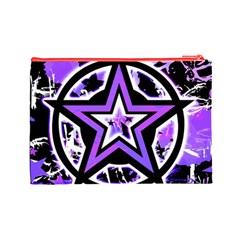 Purple Star Cosmetic Bag (Large) from ArtsNow.com Back