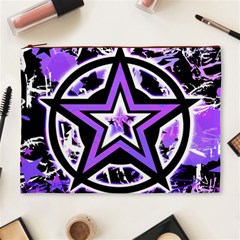 Purple Star Cosmetic Bag (XL) from ArtsNow.com Front