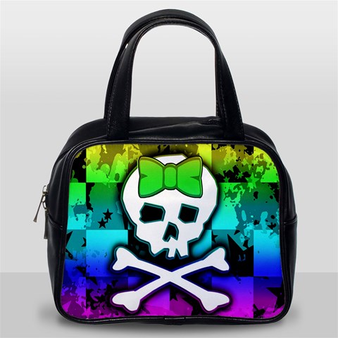 Rainbow Skull Classic Handbag (Two Sides) from ArtsNow.com Back