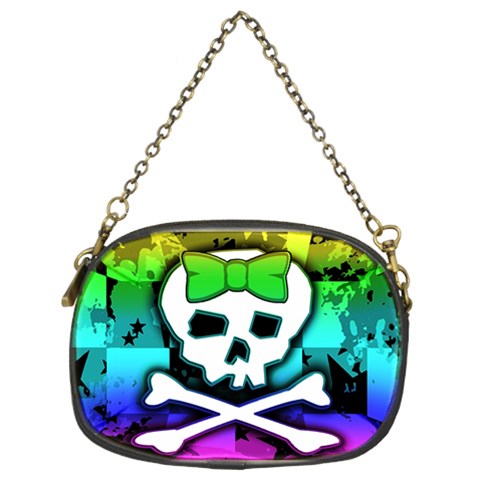 Rainbow Skull Chain Purse (Two Sides) from ArtsNow.com Back