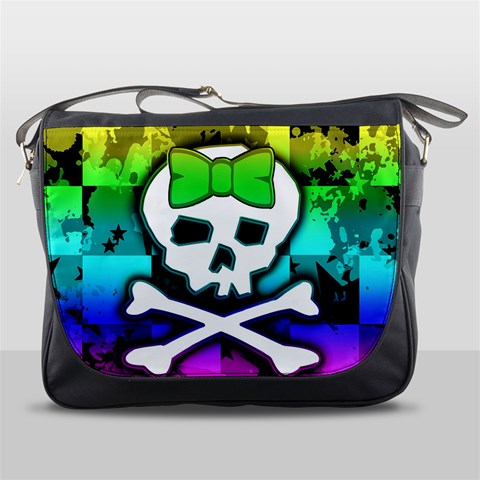 Rainbow Skull Messenger Bag from ArtsNow.com Front