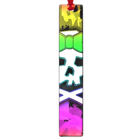 Rainbow Skull Large Book Mark from ArtsNow.com Front