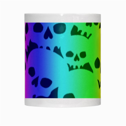 Rainbow Skull Collection White Mug from ArtsNow.com Center