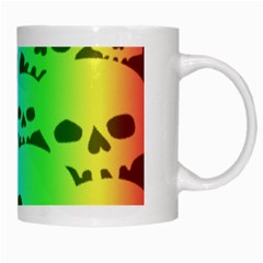 Rainbow Skull Collection White Mug from ArtsNow.com Right