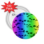 Rainbow Skull Collection 2.25  Button (100 pack)