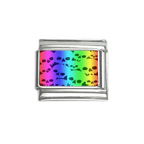 Rainbow Skull Collection Italian Charm (9mm) from ArtsNow.com Front