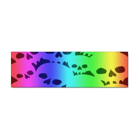 Rainbow Skull Collection Sticker (Bumper) from ArtsNow.com Front