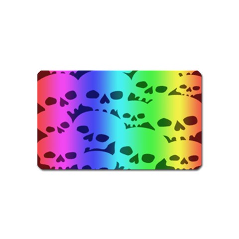 Rainbow Skull Collection Magnet (Name Card) from ArtsNow.com Front