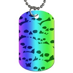 Rainbow Skull Collection Dog Tag (Two Sides) from ArtsNow.com Back