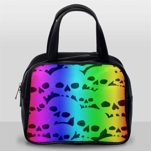 Rainbow Skull Collection Classic Handbag (One Side) from ArtsNow.com Front