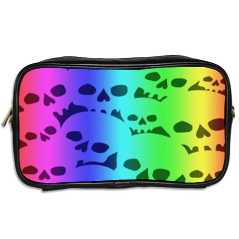 Rainbow Skull Collection Toiletries Bag (Two Sides) from ArtsNow.com Back