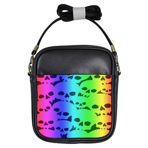 Rainbow Skull Collection Girls Sling Bag from ArtsNow.com Front