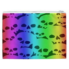 Rainbow Skull Collection Cosmetic Bag (XXL) from ArtsNow.com Back