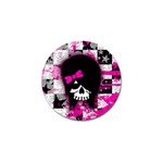 Scene Kid Girl Skull Golf Ball Marker (10 pack)