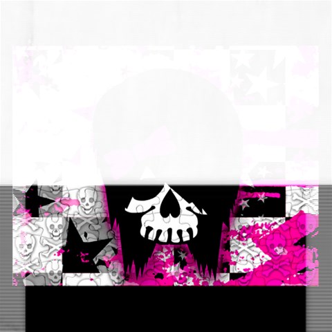 Scene Kid Girl Skull Jigsaw Puzzle (Rectangular) from ArtsNow.com Front