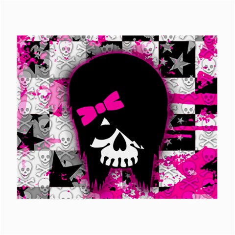 Scene Kid Girl Skull Glasses Cloth (Small, Two Sides) from ArtsNow.com Back