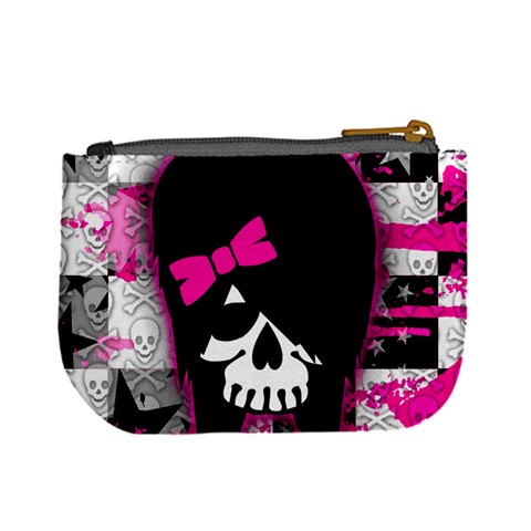 Scene Kid Girl Skull Mini Coin Purse from ArtsNow.com Back