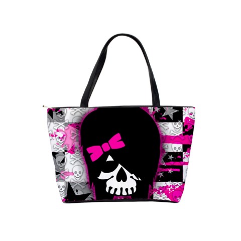 Scene Kid Girl Skull Classic Shoulder Handbag from ArtsNow.com Back