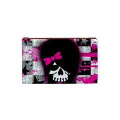 Scene Kid Girl Skull Cosmetic Bag (Small) from ArtsNow.com Front