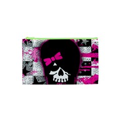 Scene Kid Girl Skull Cosmetic Bag (Small) from ArtsNow.com Front