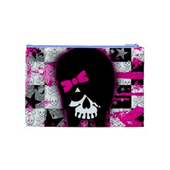 Scene Kid Girl Skull Cosmetic Bag (Medium) from ArtsNow.com Back