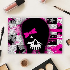 Scene Kid Girl Skull Cosmetic Bag (Large) from ArtsNow.com Front