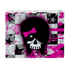 Scene Kid Girl Skull Cosmetic Bag (XL) from ArtsNow.com Back