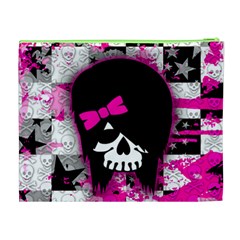 Scene Kid Girl Skull Cosmetic Bag (XL) from ArtsNow.com Back