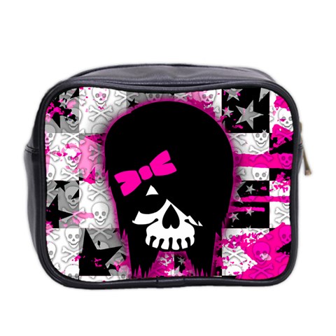 Scene Kid Girl Skull Mini Toiletries Bag (Two Sides) from ArtsNow.com Back