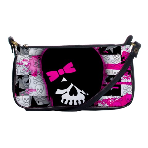 Scene Kid Girl Skull Shoulder Clutch Bag from ArtsNow.com Front