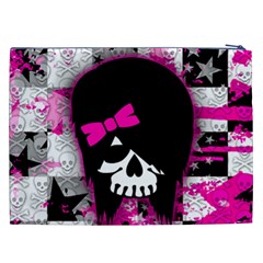 Scene Kid Girl Skull Cosmetic Bag (XXL) from ArtsNow.com Back