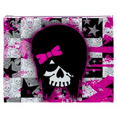 Scene Kid Girl Skull Cosmetic Bag (XXXL) from ArtsNow.com Front