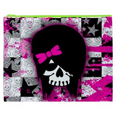 Scene Kid Girl Skull Cosmetic Bag (XXXL) from ArtsNow.com Front