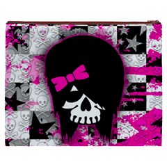 Scene Kid Girl Skull Cosmetic Bag (XXXL) from ArtsNow.com Back