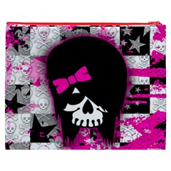 Scene Kid Girl Skull Cosmetic Bag (XXXL) from ArtsNow.com Back