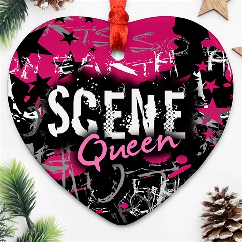 Scene Queen Ornament (Heart) from ArtsNow.com Front