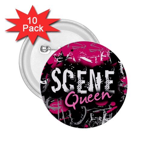 Scene Queen 2.25  Button (10 pack) from ArtsNow.com Front