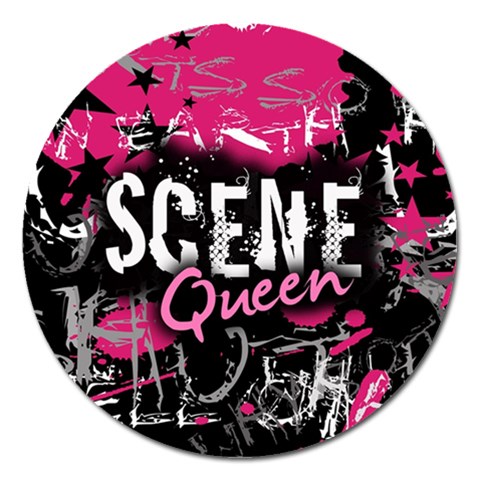 Scene Queen Magnet 5  (Round) from ArtsNow.com Front