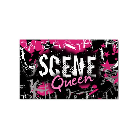 Scene Queen Sticker Rectangular (100 pack) from ArtsNow.com Front